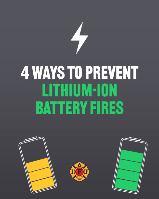 Lithium Ion Battery Fires - IAFF