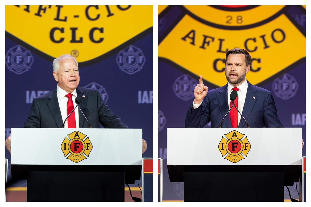 Walz and Vance make their case at IAFF's 57th Convention IAFF